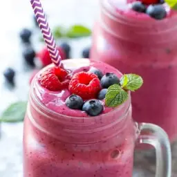 Fruit Smoothies Strawberry_Peach-Pear_Four Berry